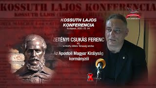 ZETÉNYI CSUKÁS FERENC: „Az Apostoli Magyar Királyság kormányzói”