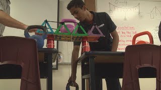 Grade 8 Physics - Bridge Project Testing