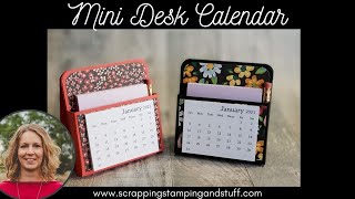 Day 3 of 12 Days of DIY Gift Ideas: Mini Desk Calendar