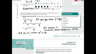 Lesson 3-2: Conditional Statements (SpringBoard Geometry)