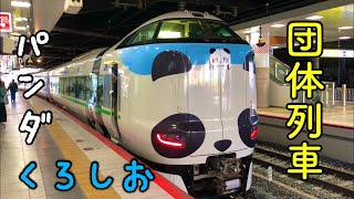 【パンダくろしお】団体臨時列車