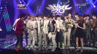 120413 Music Bank today's winner SHINee with EXO Full HD
