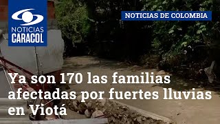 Ya son 170 las familias afectadas por fuertes lluvias en Viotá