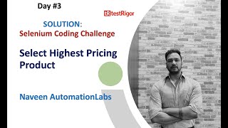 #Day 3 - Solution - Selenium Coding Challenge