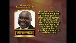 Rojer Joseph Inglis ~ Thank You