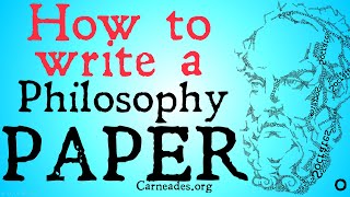 How to write a Philosophy Paper (Basics)