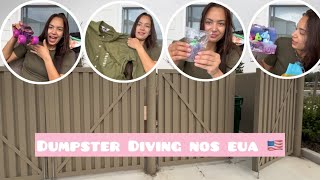 Dumpster Diving nos EUA. 🇺🇸 Roupas da Tommy e brinquedos no lixo dos Estados Unidos