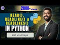 Lec-44: read(), readline() & readlines() in Python | Python for Beginners