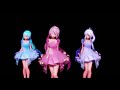 【mmd】gee girls generation tda summer song miku haku teto 4k