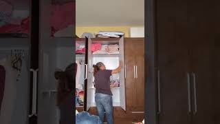 organizando o guarda roupa