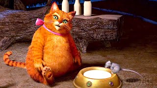 長靴をはいた猫がぽっちゃりになった | シュレック　フォーエバー | 映画シーン