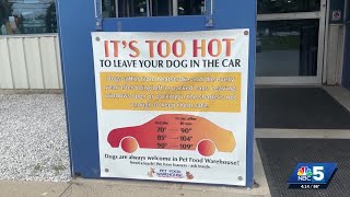 Officials issue reminder to never leave pets or child in car