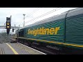 freightliner 66501 japan 20001 departing from crewe platform 5 with civil engineer to bescot 6y53