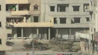 Взрыв танка в Сирии. Дамаск. 18+