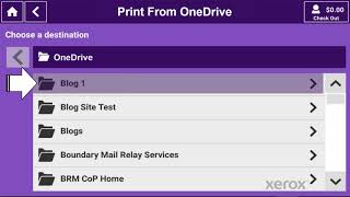 Xerox® Instant Print Kiosk Simple Print from OneDrive