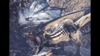 【MHW】レイギエナ初見ソロプレイ攻略　新モンスター【モンスターハンターワールド】