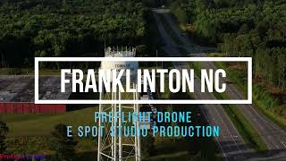 North Carolina, City of Franklinton, Aerial View from Drone Cam