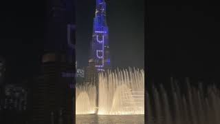 Burj Khalifa - Dubai Fountain ⛲️ UAE 🇦🇪 #dubai #fountain #burjkhalifa #travel #uae #shorts