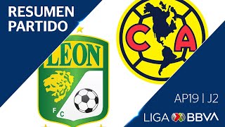 Resumen | León vs América | Liga BBVA MX - Apertura 2019  - Jornada 2