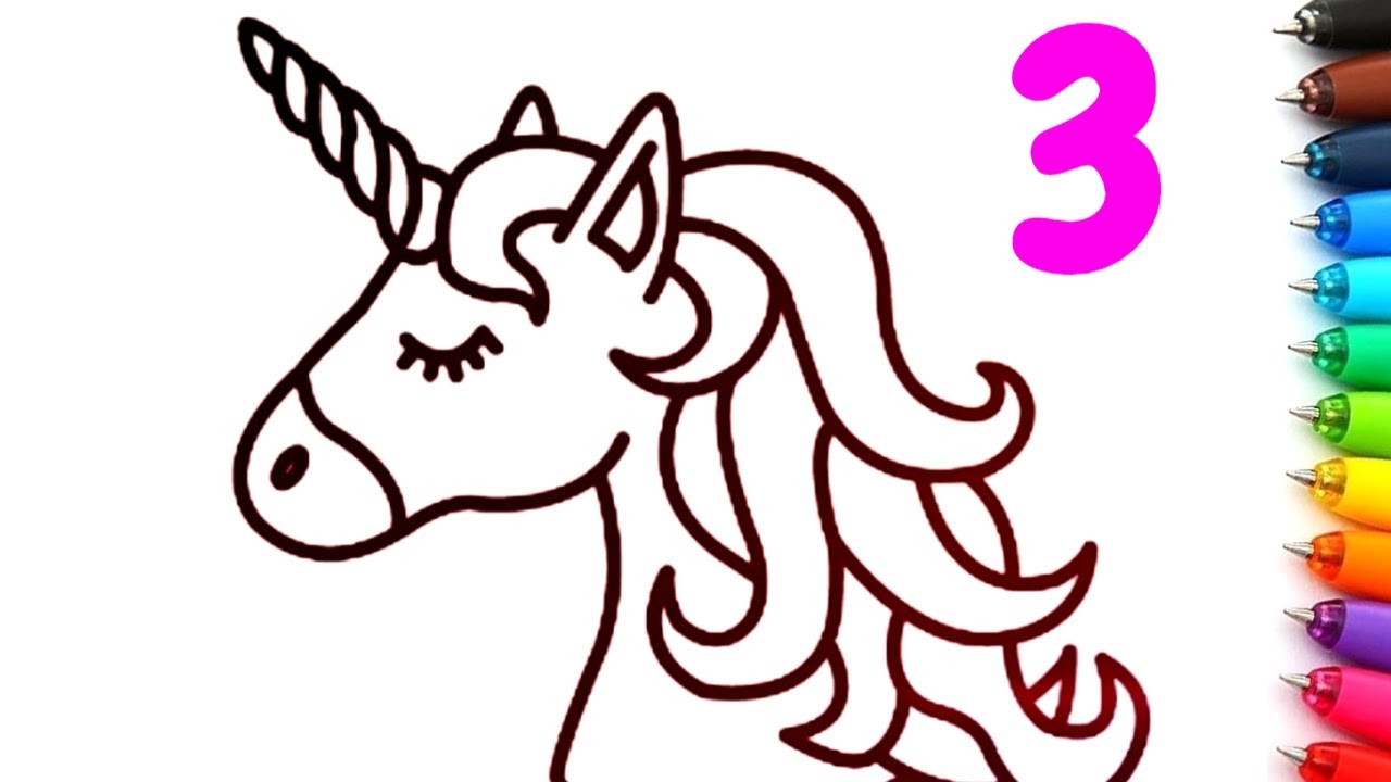 Dibujos Para Colorear Kawaii Unicornio