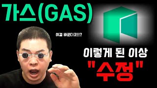 가스(GAS) 예상했던 패턴에서 벗어났네요. \