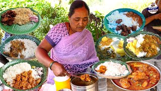 Cheapest Roadside Unlimited Meals | Veg meals @50Rs | NonVeg meals @100Rs | Indian Street Food