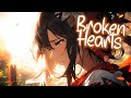 「Nightcore」 Broken Hearts - Timebelle x Hunter Falls ♡ (Lyrics)