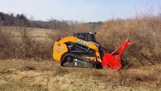 Case TV380 Compact Track Loader with a Fecon Mulcher Attachment