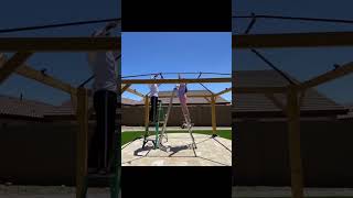 DIY Sunjoy 11x13 Gazebo Installation | Backyard Patio Transformation #shorts #diyproject #backyard