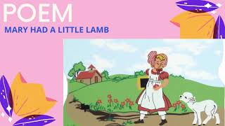 GROOMWELL - Class - PREP - English Poem - Mary had a Little Lamb - Rhymes in English - Kids Rhymes