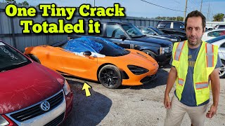 I Found a Brand New $300,000 McLaren at the Scrap Car Auction! You Won't Believe