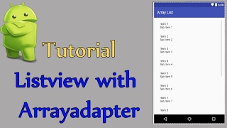 Android Array ListView