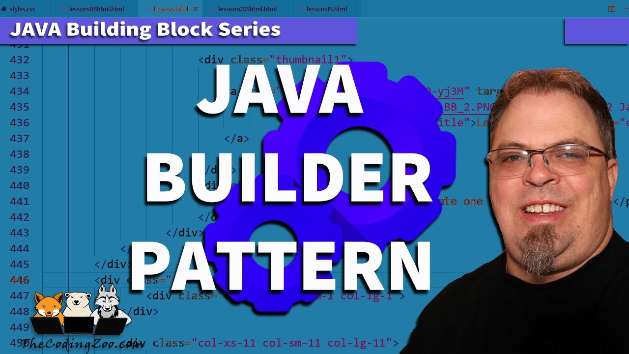 Java Builder Pattern : The Design Pattern Builder - YouTube