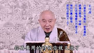 假相不能放在心上，真相也不能放在心上，那才叫真｜要在名詞術語裡得大自在｜功夫怎麼到了？融成一體就到了｜真妄、邪正、有無是一體，相對的沒有了，就是一體｜淨空老法師