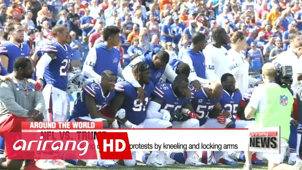 NFL Players Defy Trump On Anthem Protests - YouTube