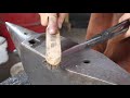 traditional tamahagane kaiken tanto knife full process from ore to finished knife