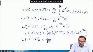 Error function, dirac delta function and their laplace transform