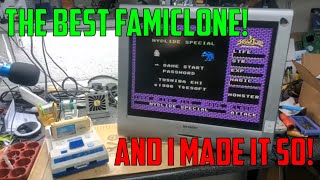 Let's upgrade the Rinco Nintendo Famicom Famiclone with a Power Vamp PSU - IT WORKS!