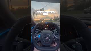 C8 paddle shifts are AMAZING #corvette #c8 #manual