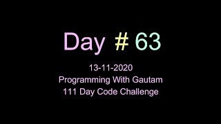 Parameterized & non Parameterized constructors | 111 Day code Challenge | Programming with Gautam