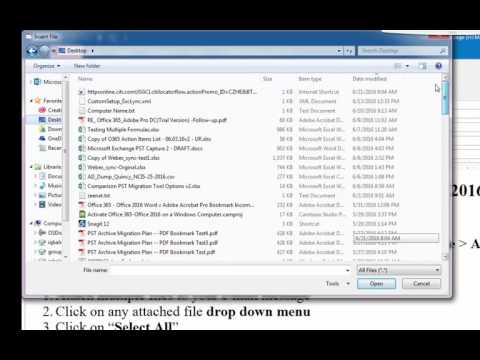 How to select and delete multiple e-mails attachments from Outlook 2016 How to select and delete multiple e-mails attachments from Outlook 2016