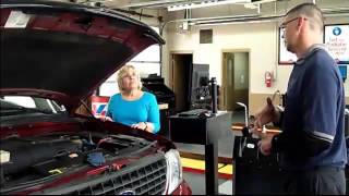 Renee is Shown Valvoline Instant Oil Change's Maintenance Procedure