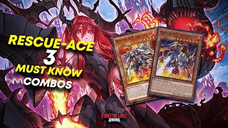 3 MUST KNOW RESCUE-ACE COMBOS WITH DECK LIST! 🧑‍🚒