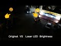 Laser VS Original Headlamp Brightness. upgrade headlamp Brightness safety night Drive.