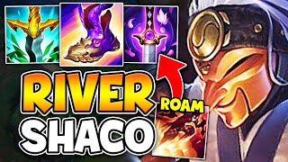 I INVENTED A BRAND NEW RIVER SHACO BUILD!! (ROAM THE ENTIRE GAME)