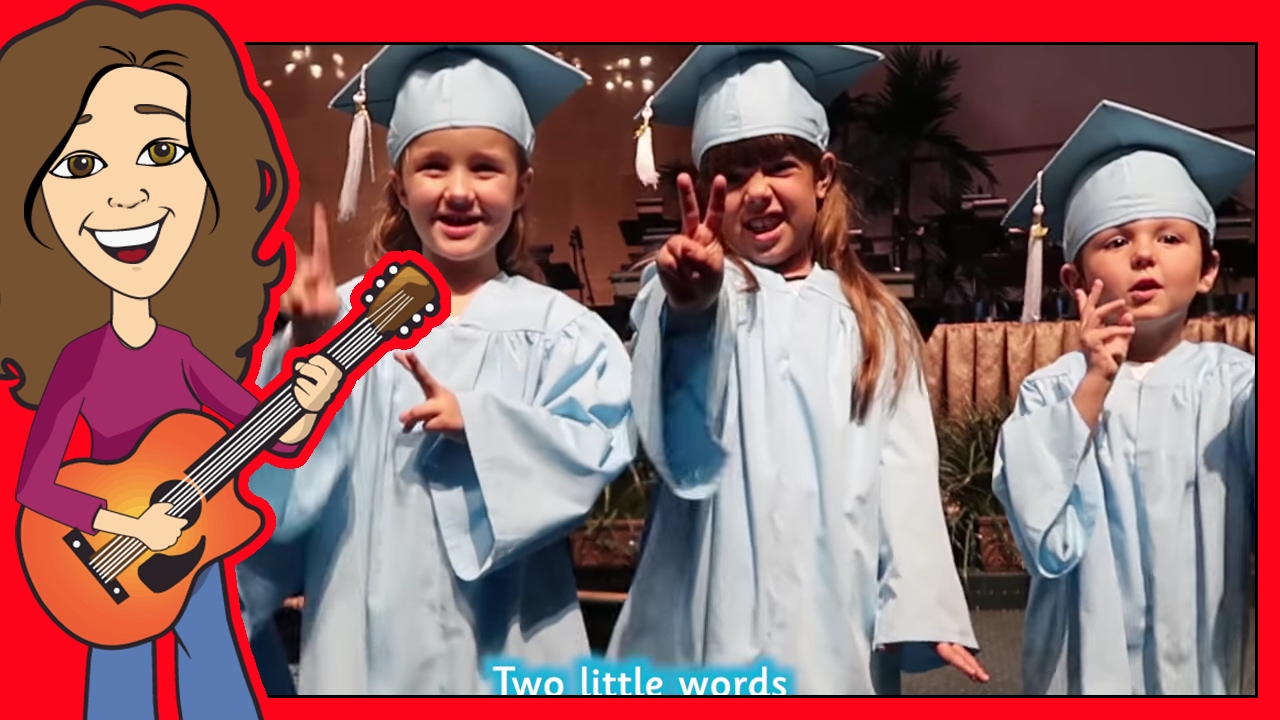 Graduation Song Thank You For Kids Children Babies With Lyrics