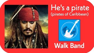 pirates of Caribbean ( he's a pirate) easy tutorial on walk band/ captian jack sparrow