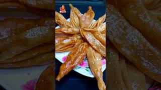 Delicious Wheat Flour Sweet Leaf Recipe ( Sampangi Puvvulu Recipe ) #shorts