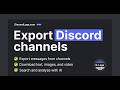 How to Download Chat History from Discord in 1 minute (2026)