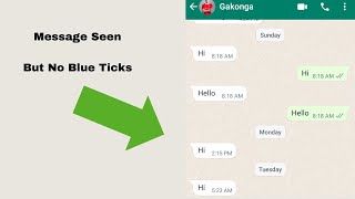 GB WhatsApp Message Seen but No Bluetick | GB WhatsApp Blue Tick Not Showing